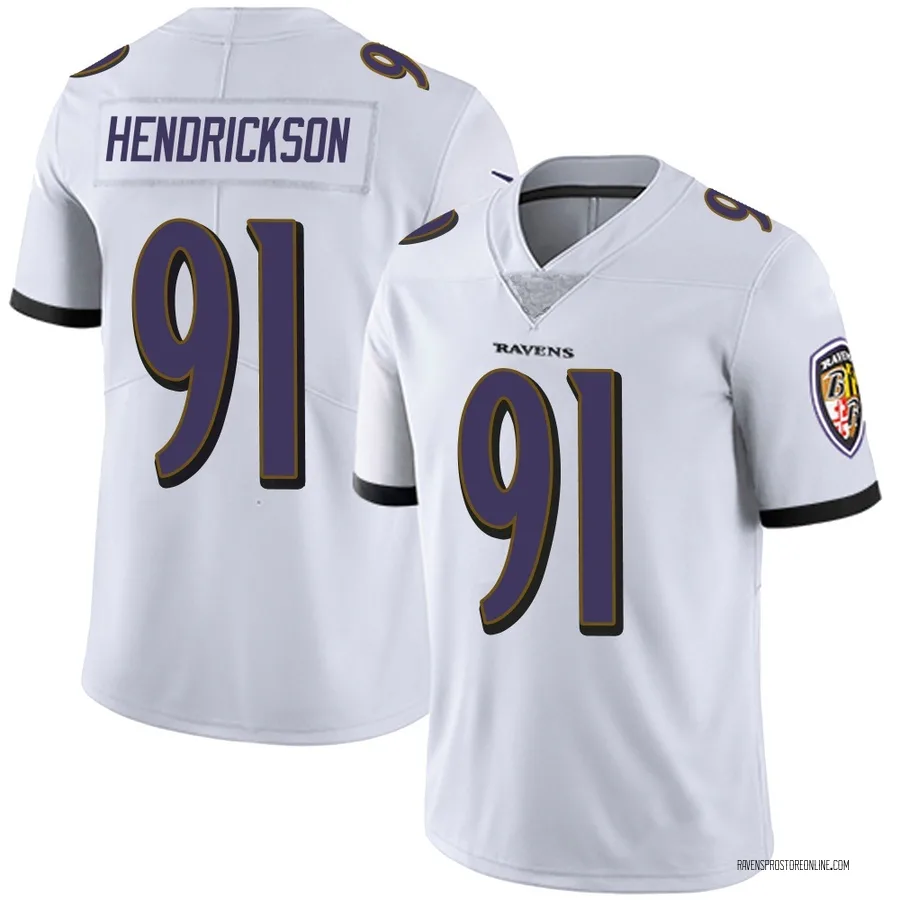 Trey Hendrickson Baltimore Ravens Men's Limited Vapor Untouchable Nike Jersey - White