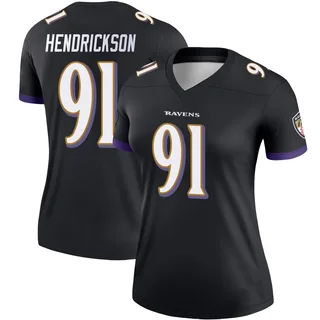 Trey Hendrickson Baltimore Ravens Women's Legend Nike Jersey - Black