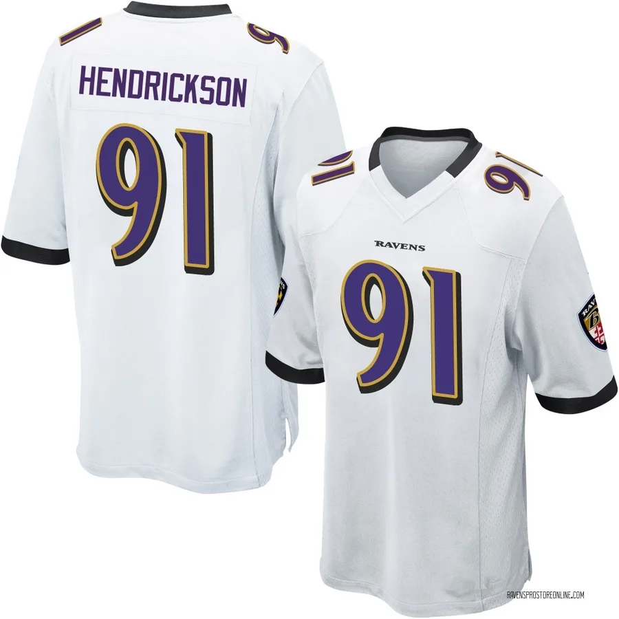Trey Hendrickson Baltimore Ravens Youth Game Nike Jersey - White