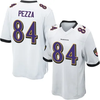 Ty Pezza Baltimore Ravens Men's Game Nike Jersey - White