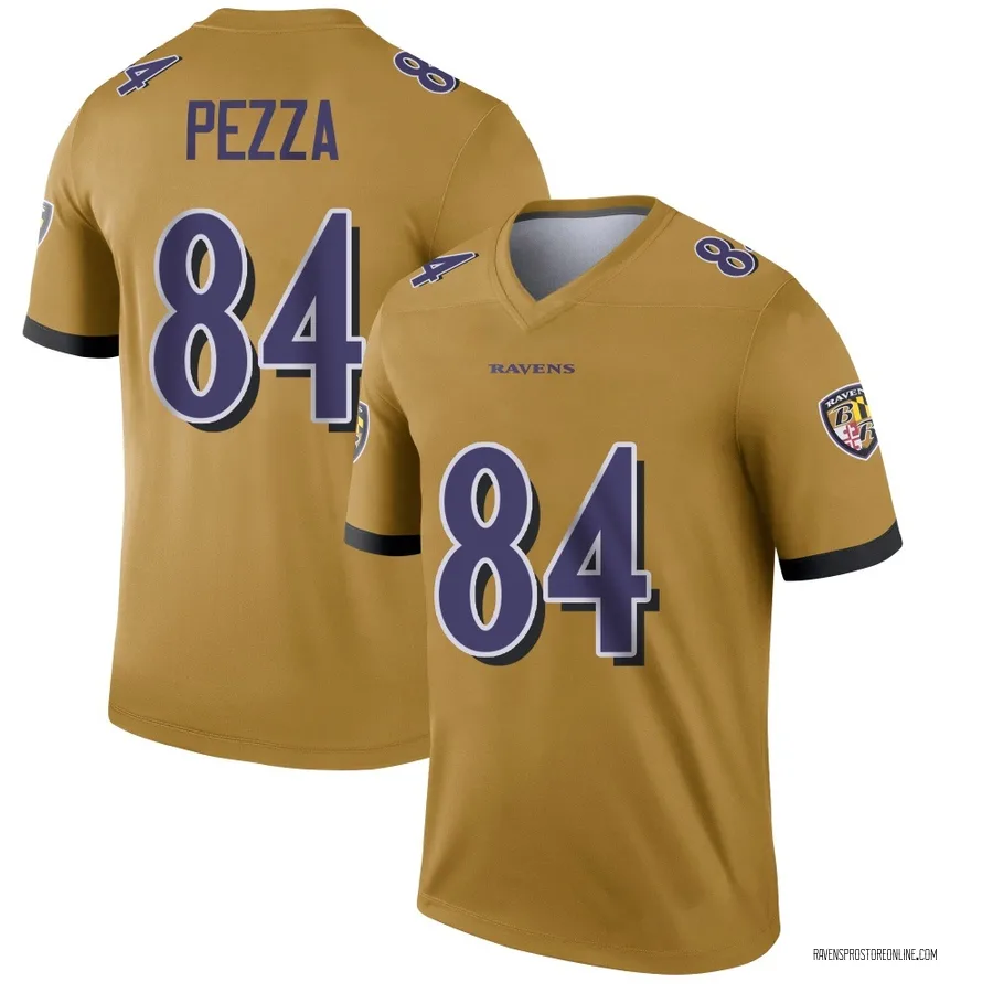 Ty Pezza Baltimore Ravens Men's Legend Inverted Nike Jersey - Gold