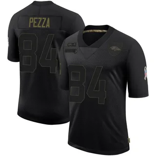 Ty Pezza Baltimore Ravens Men's Limited 2020 Salute To Service Nike Jersey - Black