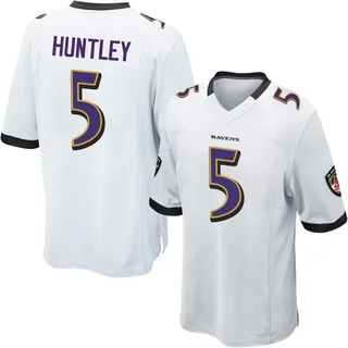 Tyler Huntley Baltimore Ravens Men's Game Nike Jersey - White