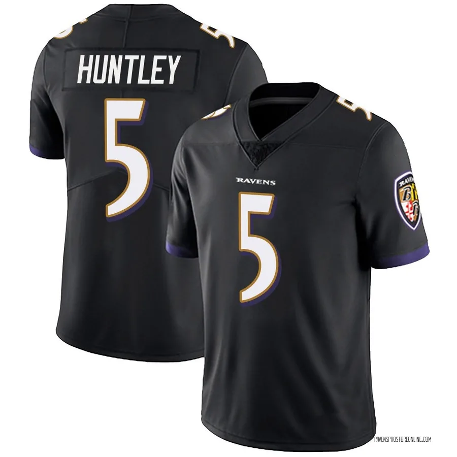 Tyler Huntley Baltimore Ravens Men's Limited Alternate Vapor Untouchable Nike Jersey - Black