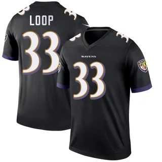 Tyler Loop Baltimore Ravens Men's Legend Nike Jersey - Black