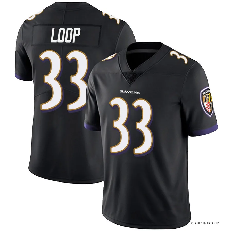 Tyler Loop Baltimore Ravens Men's Limited Alternate Vapor Untouchable Nike Jersey - Black