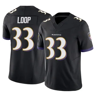 Tyler Loop Baltimore Ravens Men's Limited Vapor F.U.S.E. Nike Jersey - Black