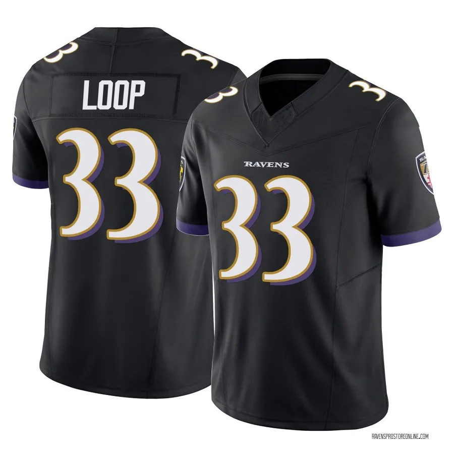 Tyler Loop Baltimore Ravens Men's Limited Vapor F.U.S.E. Nike Jersey - Black