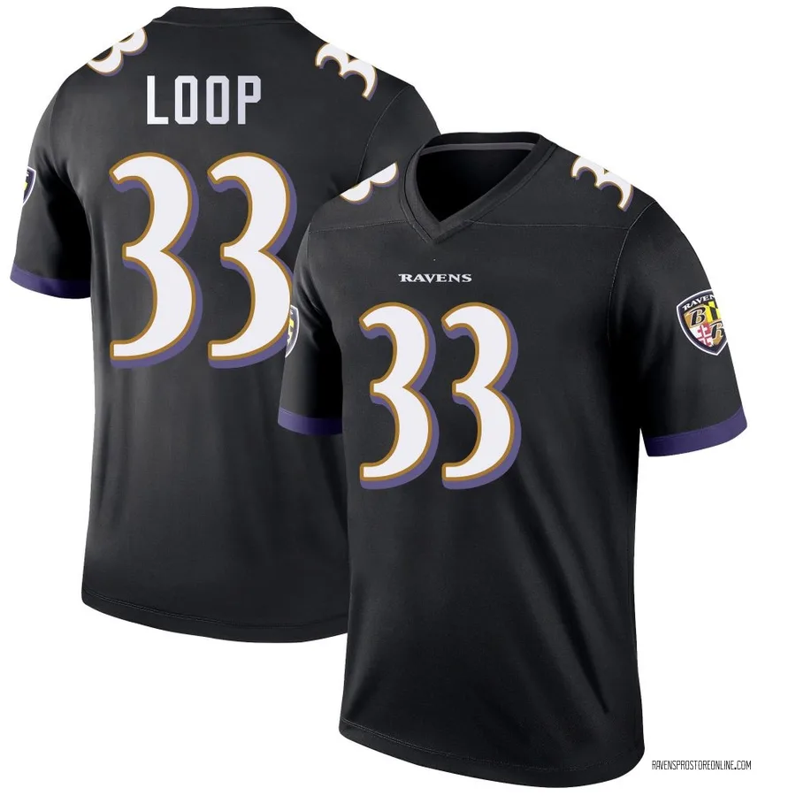 Tyler Loop Baltimore Ravens Youth Legend Nike Jersey - Black