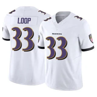 Tyler Loop Baltimore Ravens Youth Limited Vapor F.U.S.E. Nike Jersey - White
