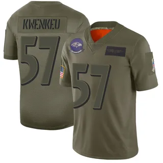 William Kwenkeu Baltimore Ravens Men's Limited 2019 Salute to Service Nike Jersey - Camo