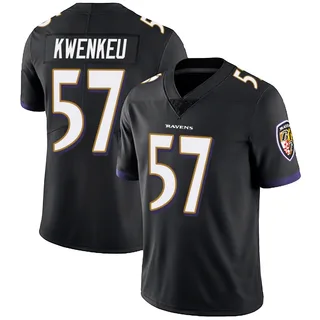 William Kwenkeu Baltimore Ravens Men's Limited Alternate Vapor Untouchable Nike Jersey - Black