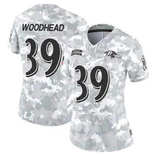 Women's Danny Woodhead Baltimore Ravens Women's Limited Arctic Camo 2024 Salute to Service Nike Jersey