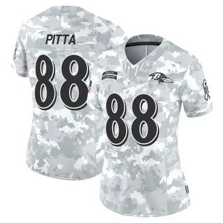 Women's Dennis Pitta Baltimore Ravens Women's Limited Arctic Camo 2024 Salute to Service Nike Jersey