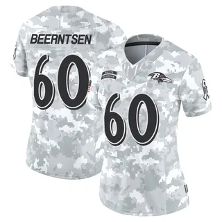 Women's Evan Beerntsen Baltimore Ravens Women's Limited Arctic Camo 2024 Salute to Service Nike Jersey