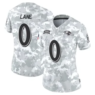 Women's Ja'Kobi Lane Baltimore Ravens Women's Limited Arctic Camo 2024 Salute to Service Nike Jersey