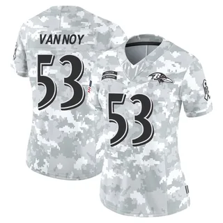 Women's Kyle Van Noy Baltimore Ravens Women's Limited Arctic Camo 2024 Salute to Service Nike Jersey