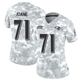 Women's Olaivavega Ioane Baltimore Ravens Women's Limited Arctic Camo 2024 Salute to Service Nike Jersey