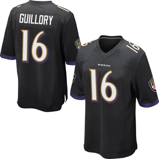 Xavier Guillory Baltimore Ravens Men's Game Nike Jersey - Black