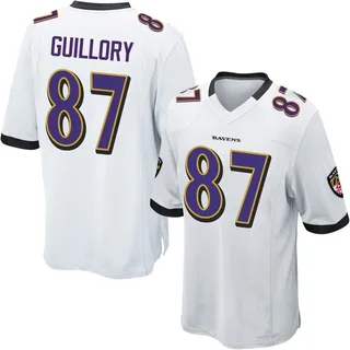 Xavier Guillory Baltimore Ravens Men's Game Nike Jersey - White