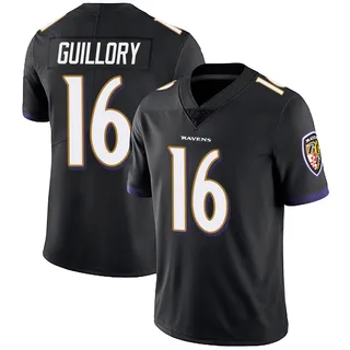 Xavier Guillory Baltimore Ravens Men's Limited Alternate Vapor Untouchable Nike Jersey - Black