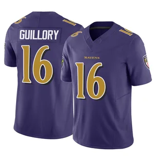 Xavier Guillory Baltimore Ravens Men's Limited Vapor F.U.S.E. Nike Jersey - Purple