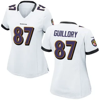 Xavier Guillory Baltimore Ravens Women's Game Nike Jersey - White
