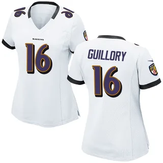 Xavier Guillory Baltimore Ravens Women's Game Nike Jersey - White