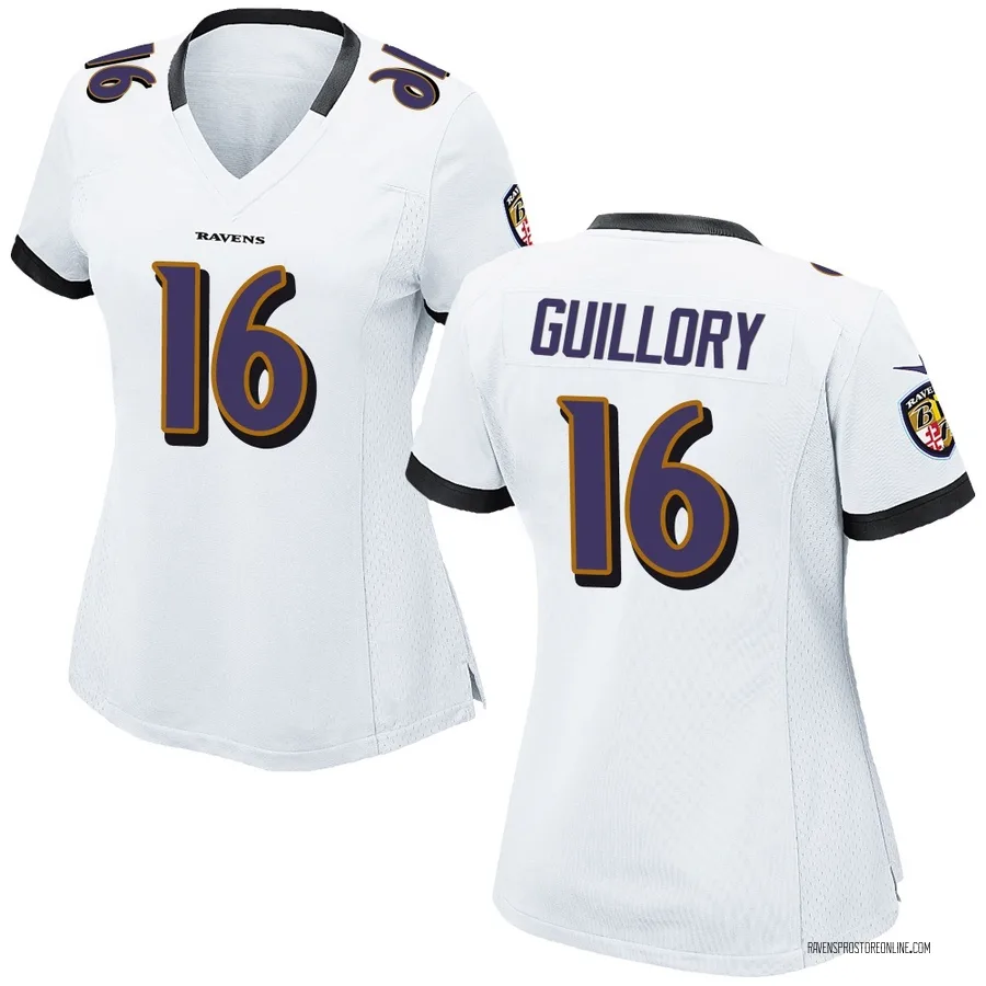 Xavier Guillory Baltimore Ravens Women's Game Nike Jersey - White