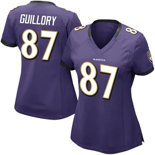Xavier Guillory Baltimore Ravens Women's Limited Team Color Vapor Untouchable Nike Jersey - Purple
