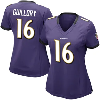 Xavier Guillory Baltimore Ravens Women's Limited Team Color Vapor Untouchable Nike Jersey - Purple