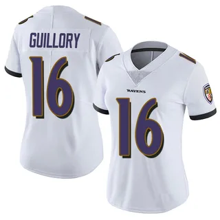 Xavier Guillory Baltimore Ravens Women's Limited Vapor Untouchable Nike Jersey - White