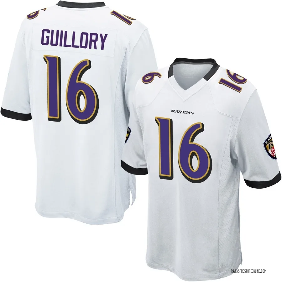 Xavier Guillory Baltimore Ravens Youth Game Nike Jersey - White