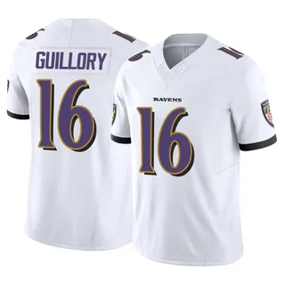 Xavier Guillory Baltimore Ravens Youth Limited Vapor F.U.S.E. Nike Jersey - White