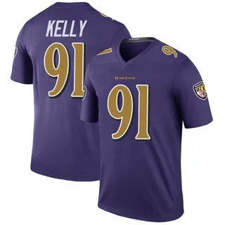 Xavier Kelly Baltimore Ravens Men's Color Rush Legend Jersey - Purple
