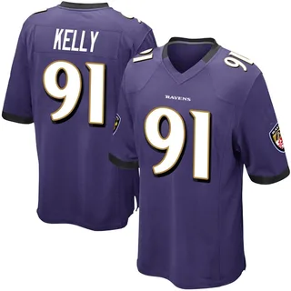 Xavier Kelly Baltimore Ravens Men's Game Team Color Nike Jersey - Purple
