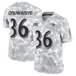 Youth Amani Oruwariye Baltimore Ravens Youth Limited Arctic Camo 2024 Salute to Service Nike Jersey