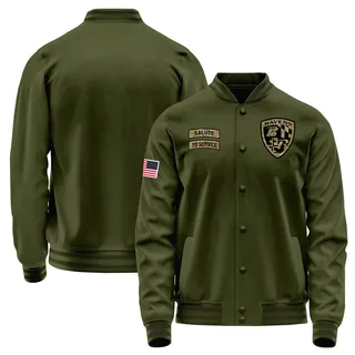Youth Baltimore Ravens Olive Salute to Service Sideline Performance Jacket