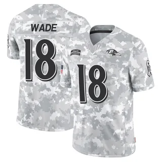 Youth Dayton Wade Baltimore Ravens Youth Limited Arctic Camo 2024 Salute to Service Nike Jersey