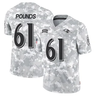 Youth Diego Pounds Baltimore Ravens Youth Limited Arctic Camo 2024 Salute to Service Nike Jersey