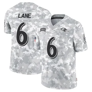 Youth Ja'Kobi Lane Baltimore Ravens Youth Limited Arctic Camo 2024 Salute to Service Nike Jersey