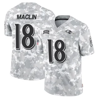 Youth Jeremy Maclin Baltimore Ravens Youth Limited Arctic Camo 2024 Salute to Service Nike Jersey