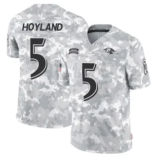 Youth John Hoyland Baltimore Ravens Youth Limited Arctic Camo 2024 Salute to Service Nike Jersey