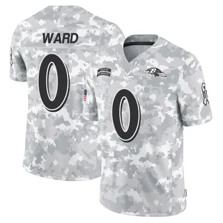 Youth Jonathan Ward Baltimore Ravens Youth Limited Arctic Camo 2024 Salute to Service Nike Jersey
