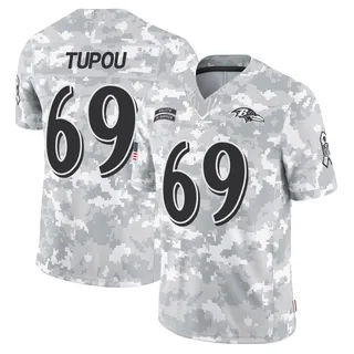 Youth Josh Tupou Baltimore Ravens Youth Limited Arctic Camo 2024 Salute to Service Nike Jersey
