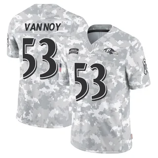 Youth Kyle Van Noy Baltimore Ravens Youth Limited Arctic Camo 2024 Salute to Service Nike Jersey