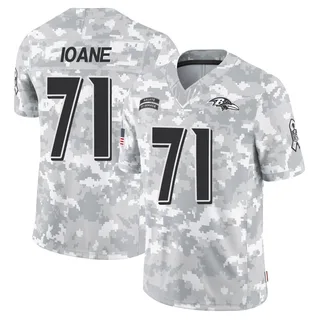 Youth Olaivavega Ioane Baltimore Ravens Youth Limited Arctic Camo 2024 Salute to Service Nike Jersey
