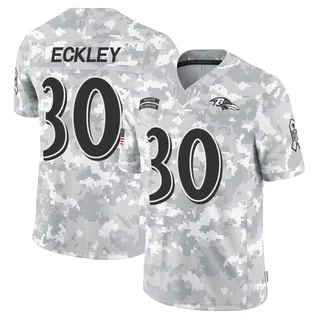 Youth Ryan Eckley Baltimore Ravens Youth Limited Arctic Camo 2024 Salute to Service Nike Jersey