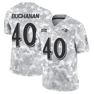 Youth Teddye Buchanan Baltimore Ravens Youth Limited Arctic Camo 2024 Salute to Service Nike Jersey