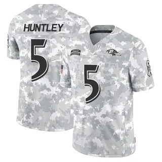 Youth Tyler Huntley Baltimore Ravens Youth Limited Arctic Camo 2024 Salute to Service Nike Jersey